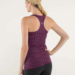 LULULEMON Cool Racerback Tank Top Purple Ziggy Wee August Glo size 4 NWT